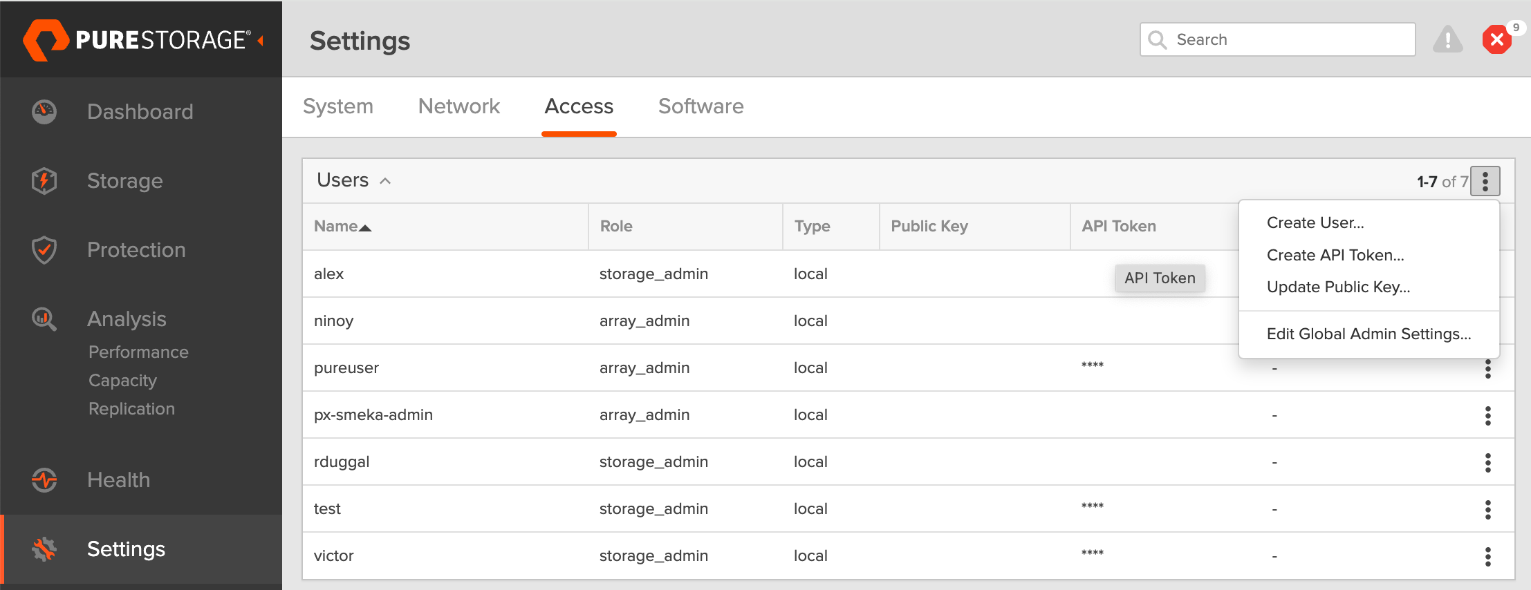 FalssArray create user