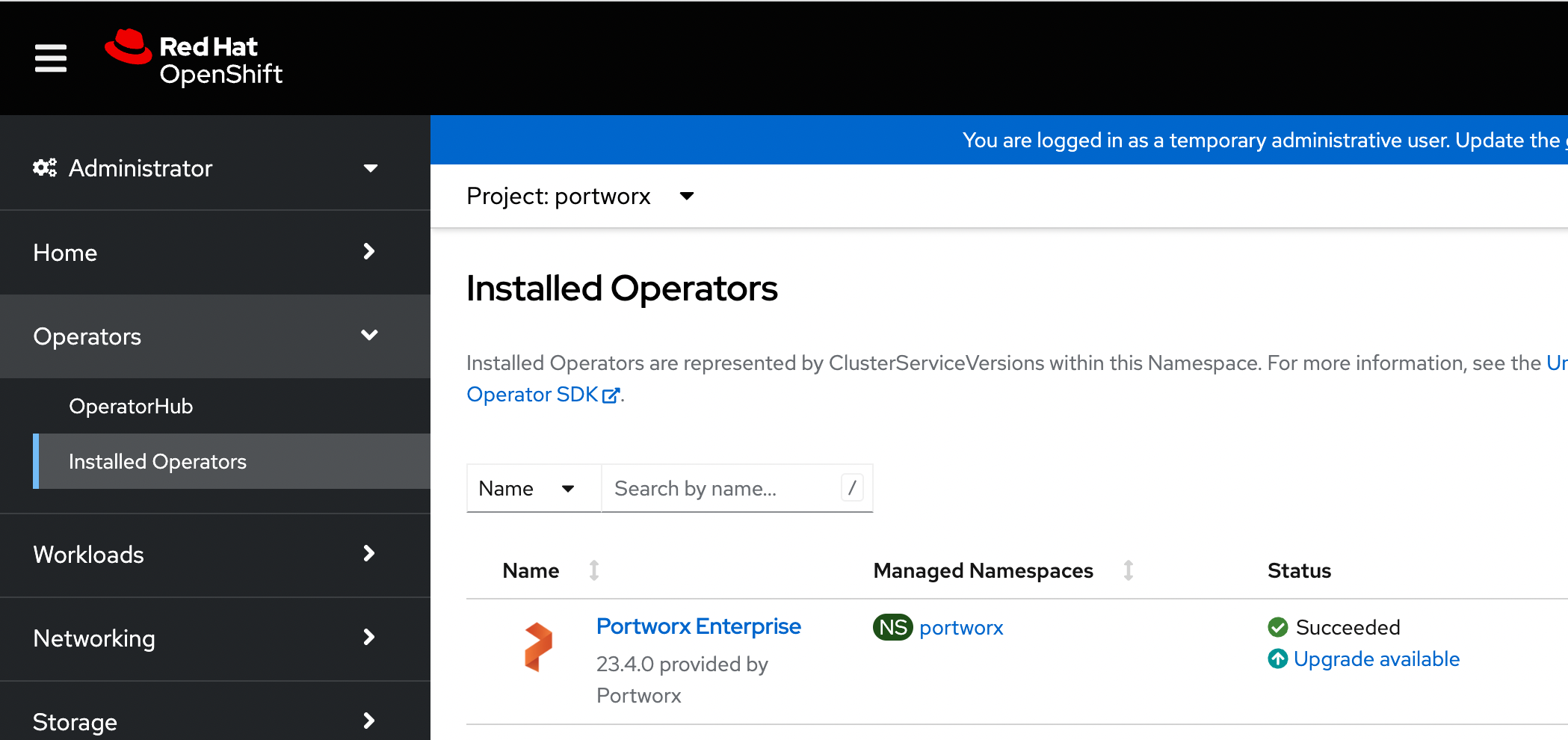 Upgrade Portworx Operator