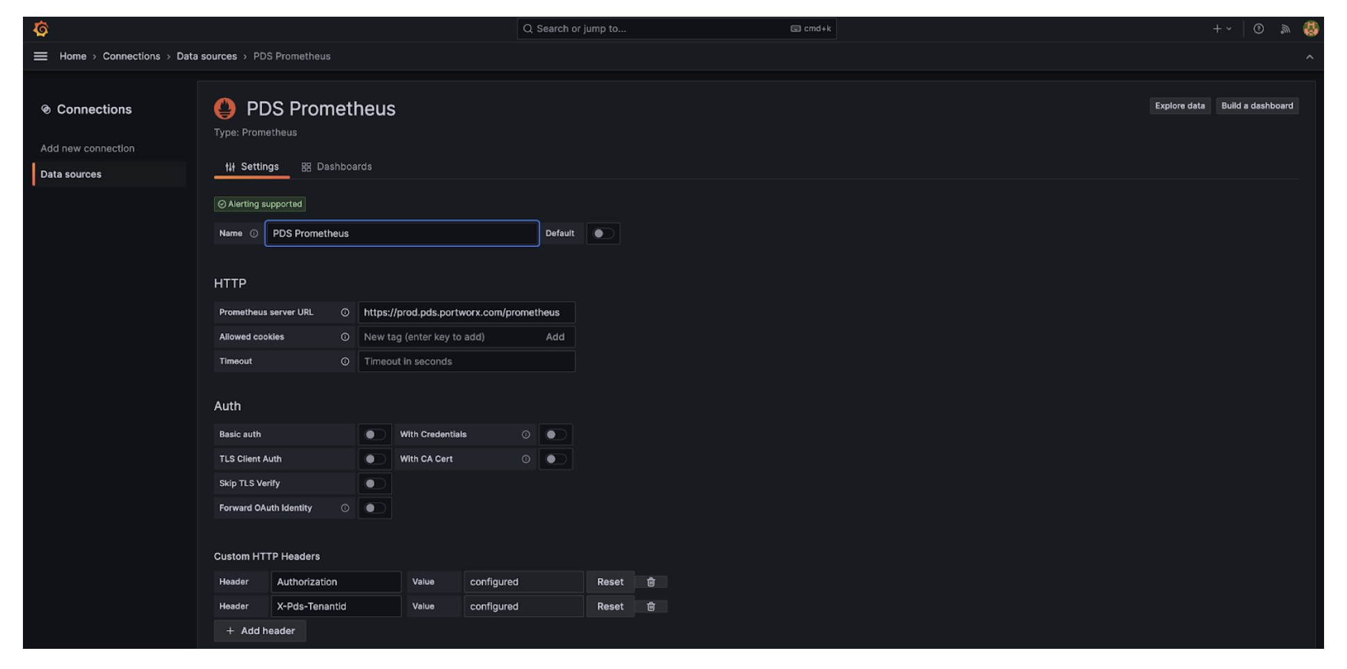 Add PDS endpoint in Prometheus